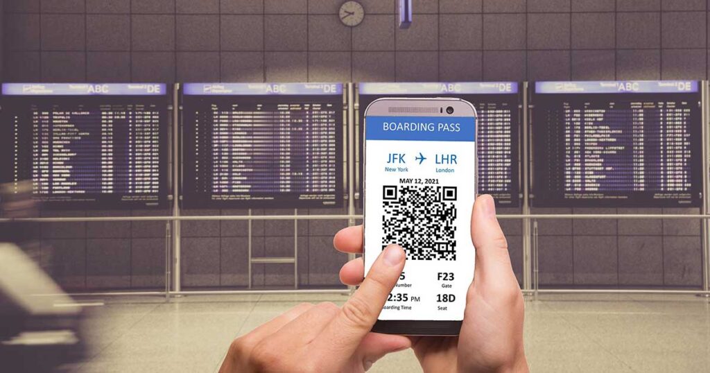 Boardingkort i din mobiltelefon